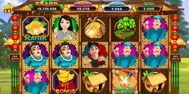 Nạp tiền vào tài khoản Zing88 để khám phá tựa game Ăn Khế Trả Vàng