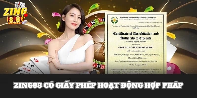 Thương hiệu có đầy đủ giấy phép hoạt động hợp pháp
